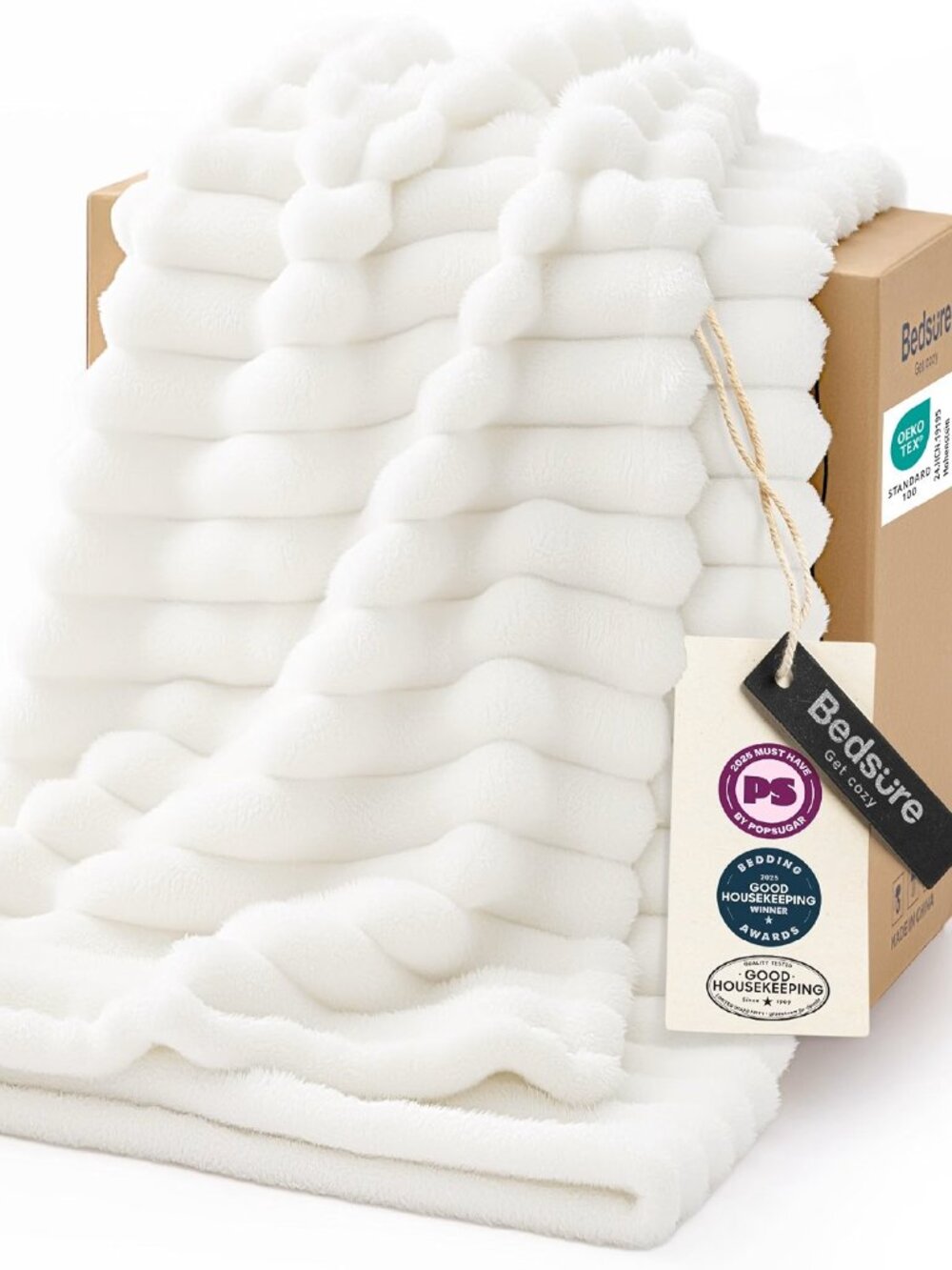 Bedsure Throw Blanket Room Decor - Cozy Fuzzy Plush, Soft Fluffy Fleece 50x60